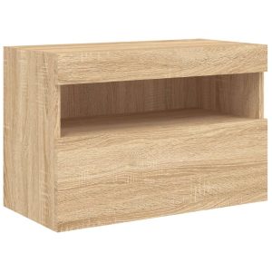 Ścienna szafka TV z LED dąb sonoma 60x30x40 cm 866592 Ścienna szafka TV z LED dąb sonoma 60x30x40 cm 866592