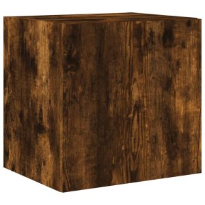 Ścienna szafka TV z LED przydymiony dąb 40.5x35x40 cm 866656 Ścienna szafka TV z LED przydymiony dąb 40.5x35x40 cm 866656