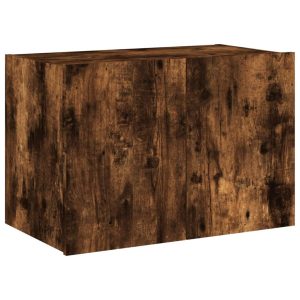 Ścienna szafka TV z LED przydymiony dąb 60x35x41 cm 866639 Ścienna szafka TV z LED przydymiony dąb 60x35x41 cm 866639