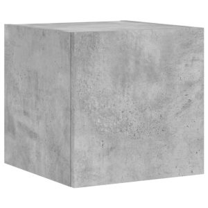Ścienna szafka TV z LED szarość betonu 30.5x35x30 cm 866678 Ścienna szafka TV z LED szarość betonu 30.5x35x30 cm 866678