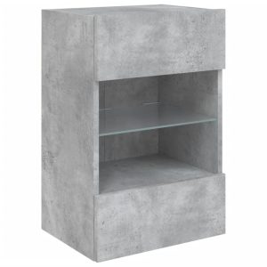 Ścienna szafka TV z LED szarość betonu 40x30x60.5 cm 867326 Ścienna szafka TV z LED szarość betonu 40x30x60.5 cm 867326