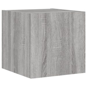 Ścienna szafka TV z LED szary dąb sonoma 30.5x35x30 cm 866659