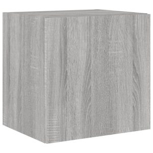 Ścienna szafka TV z LED szary dąb sonoma 40.5x35x40 cm 866642