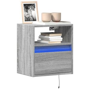 Ścienna szafka TV z LED szary dąb sonoma 41x31x45 cm 867948 Ścienna szafka TV z LED szary dąb sonoma 41x31x45 cm 867948