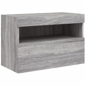 Ścienna szafka TV z LED szary dąb sonoma 60x30x40 cm 866534 Ścienna szafka TV z LED szary dąb sonoma 60x30x40 cm 866534