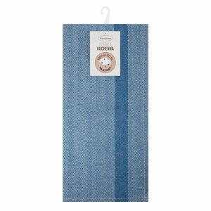 Ścierka kuchenna bawełniana OLIVIA 50×70 cm niebieska 722511