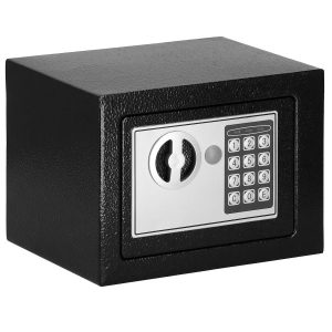 Sejf domowy na pieniądze, kasetka, skrzynka 23 cm z zamkiem elektronicznym 723952