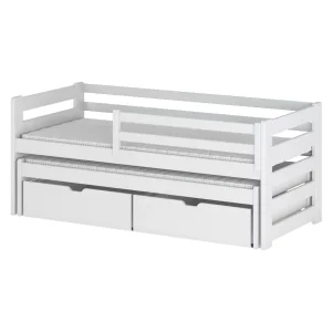 SENSO 90×200 białe łóżko podwójne wysuwane Lano Meble 566771 SENSO 90×200 białe łóżko podwójne wysuwane Lano Meble 566771