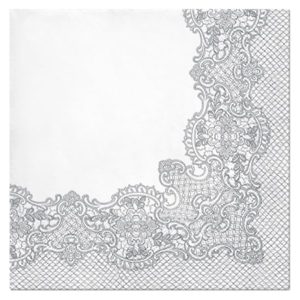 Serwetki Lace Silver 20 szt. 33×33 cm 31722 Serwetki Lace Silver 20 szt. 33×33 cm 31722