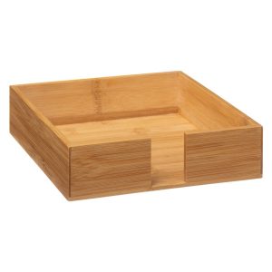 Serwetnik bambusowy, 20 x 20 cm, pojemnik na serwetki 283838