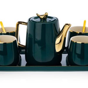 Serwis kawowy Noah Green Gold 105589 Serwis kawowy Noah Green Gold 105589