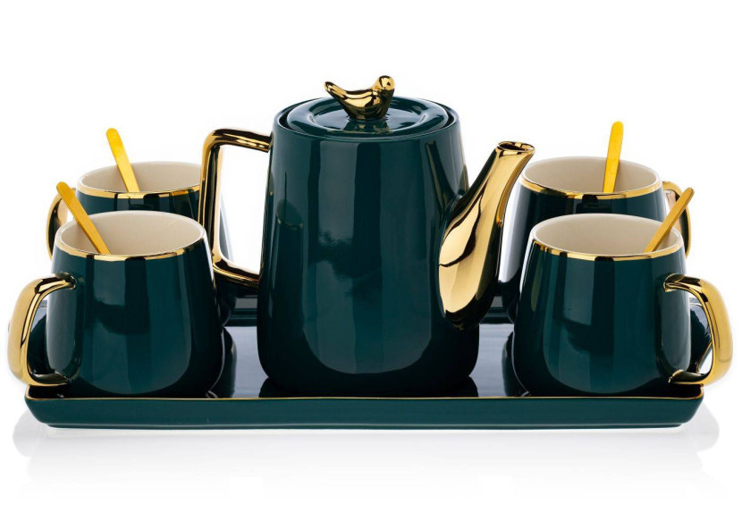 Serwis kawowy Noah Green Gold 105589