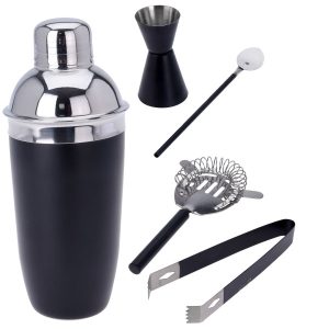 Shaker barmański z akcesoriami, 5 elementów 656753 Shaker barmański z akcesoriami, 5 elementów 656753