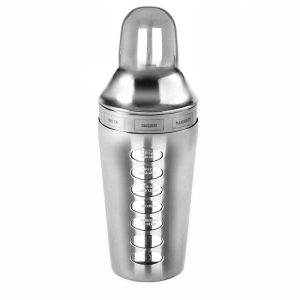 Shaker do koktajli drinków napojów 600ml z obracanymi przepisami KINGHOFF 652953 Shaker do koktajli drinków napojów 600ml z obracanymi przepisami KINGHOFF 652953