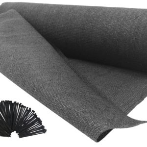 Siatka cieniująca mata osłona płot 1,5×50 m 90% 135 g + opaski UV szara 1100952 Siatka cieniująca mata osłona płot 1,5×50 m 90% 135 g + opaski UV szara 1100952