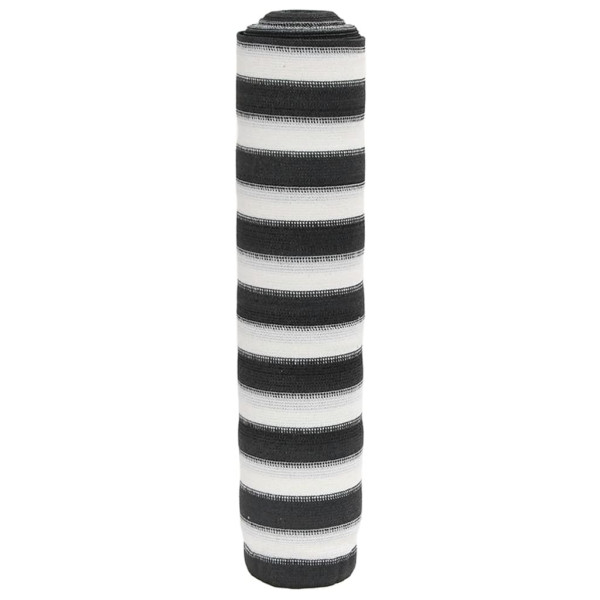Siatka Cieniująca Parawan Na Ogrodzenie Antracyt-Biel 1,2x10 m 195 g/m² 952464