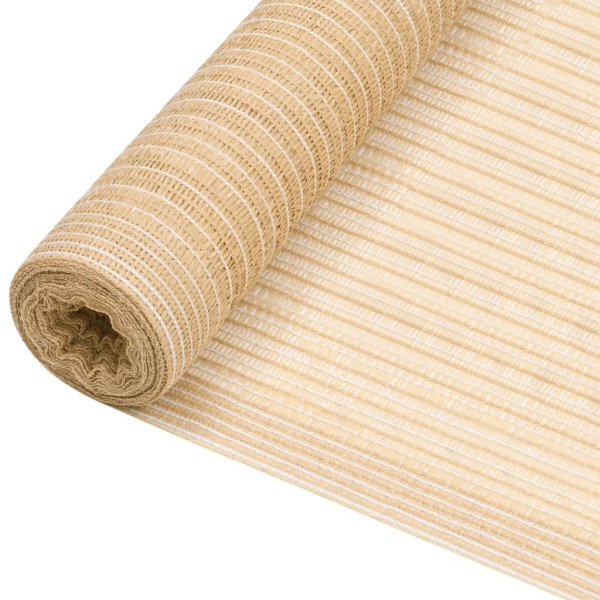 Siatka Cieniująca Parawan Na Ogrodzenie Beżowa 1,5 x 50 m HDPE 75 g/m² 952482