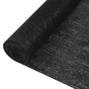 Siatka Cieniująca Parawan Na Ogrodzenie Czarna 1,5×50 m HDPE 195 g/m² 952508 Siatka Cieniująca Parawan Na Ogrodzenie Czarna 1,5×50 m HDPE 195 g/m² 952508