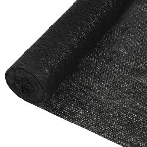 Siatka Cieniująca Parawan Na Ogrodzenie Czarna 3,6×50 m HDPE 150 g/m² 952399 Siatka Cieniująca Parawan Na Ogrodzenie Czarna 3,6×50 m HDPE 150 g/m² 952399