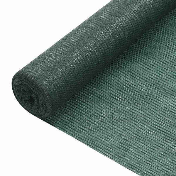 Siatka Cieniująca Parawan Na Ogrodzenie Zielona 2x50 m HDPE 75 g/m² 952543