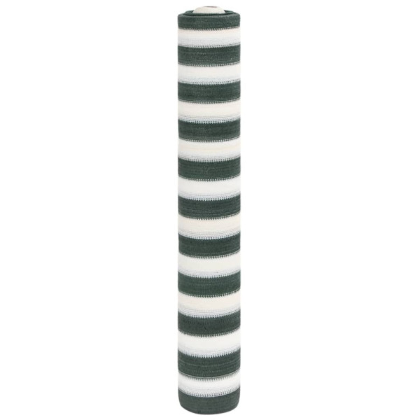Siatka Cieniująca Parawan Na Ogrodzenie Zielono-Biała 1,5x10 m 150 g/m² 952488