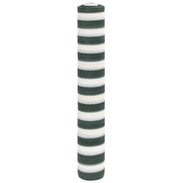 Siatka Cieniująca Parawan Na Ogrodzenie Zielono-Biała 1,5x10 m 195 g/m² 952434