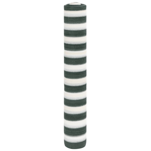 Siatka Cieniująca Parawan Na Ogrodzenie Zielono-Biała 2x25 m HDPE 150 g/m² 952456