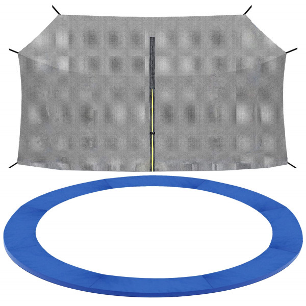 Siatka do trampoliny wewnętrzna z osłoną na sprężyny 305 cm 10 FT 6 słupków 536671