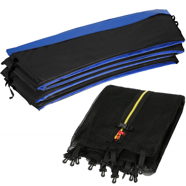 Siatka do trampoliny zewnętrzna z osłoną na sprężyny 244 cm 8 FT 6 słupków 509124