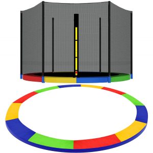 Siatka do trampoliny zewnętrzna z osłoną na sprężyny 396 cm 13 FT 8 słupków 635473
