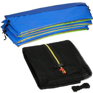 Siatka do trampoliny zewnętrzna z osłoną na sprężyny 427 cm 14 FT 8 słupków 536670 Siatka do trampoliny zewnętrzna z osłoną na sprężyny 427 cm 14 FT 8 słupków 536670
