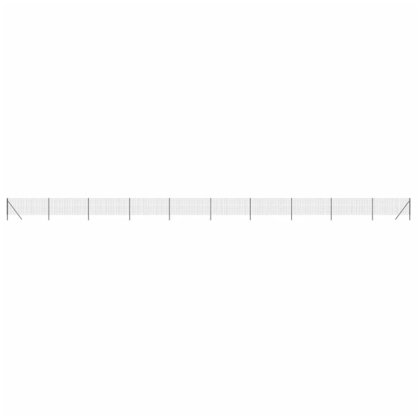 Siatka Ogrodzeniowa Ogrodzenie W Rolce Stal PVC 0,8x25 m Grafitowy 882224