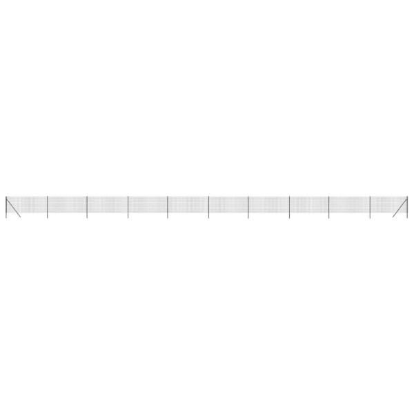 Siatka Ogrodzeniowa Ogrodzenie W Rolce Stal PVC 0,8x25 m Grafitowy 880498