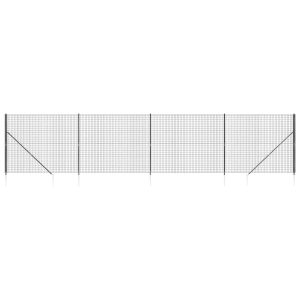 Siatka Ogrodzeniowa Ogrodzenie W Rolce Stal PVC 1,4×10 m Grafitowy 880506 Siatka Ogrodzeniowa Ogrodzenie W Rolce Stal PVC 1,4×10 m Grafitowy 880506