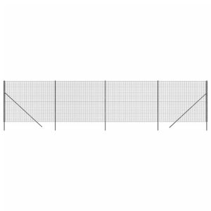 Siatka Ogrodzeniowa Ogrodzenie W Rolce Stal PVC 1,4×10 m Grafitowy 880494 Siatka Ogrodzeniowa Ogrodzenie W Rolce Stal PVC 1,4×10 m Grafitowy 880494