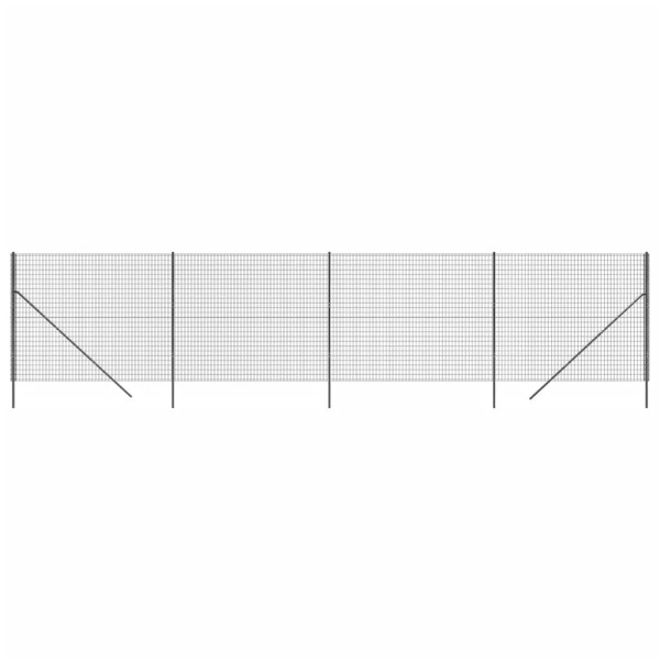 Siatka Ogrodzeniowa Ogrodzenie W Rolce Stal PVC 1,4x10 m Grafitowy 880494