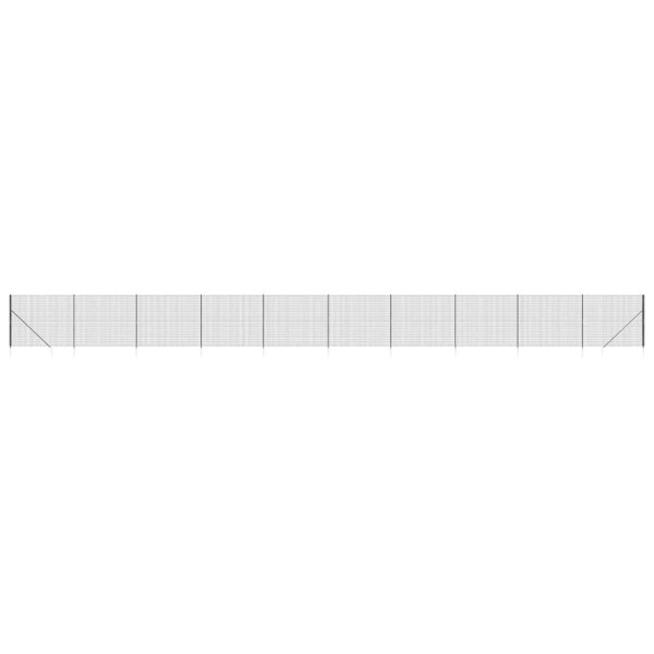 Siatka Ogrodzeniowa Ogrodzenie W Rolce Stal PVC 1,4x25 m Grafitowy 880505