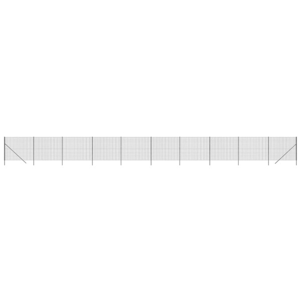 Siatka Ogrodzeniowa Ogrodzenie W Rolce Stal PVC 1,4x25 m Grafitowy 882251