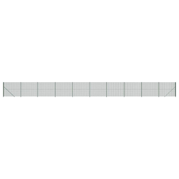 Siatka Ogrodzeniowa Ogrodzenie W Rolce Stal PVC 1,4x25 m Zielony 880532