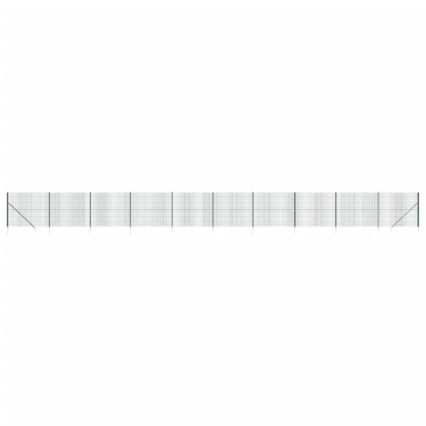 Siatka Ogrodzeniowa Ogrodzenie W Rolce Stal PVC 1,4x25 m Zielony 880516