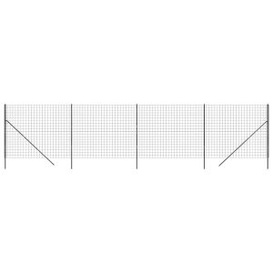 Siatka Ogrodzeniowa Ogrodzenie W Rolce Stal PVC 1,6×10 m Grafitowy 880531 Siatka Ogrodzeniowa Ogrodzenie W Rolce Stal PVC 1,6×10 m Grafitowy 880531