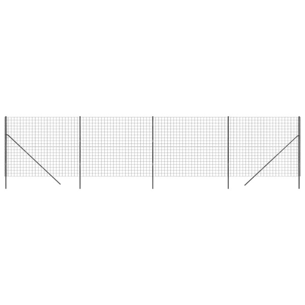 Siatka Ogrodzeniowa Ogrodzenie W Rolce Stal PVC 1,6x10 m Grafitowy 880531