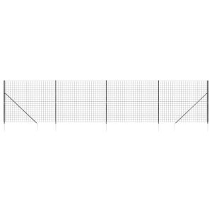 Siatka Ogrodzeniowa Ogrodzenie W Rolce Stal PVC 1,6×10 m Grafitowy 882211 Siatka Ogrodzeniowa Ogrodzenie W Rolce Stal PVC 1,6×10 m Grafitowy 882211