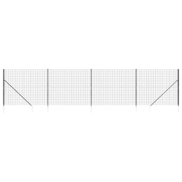 Siatka Ogrodzeniowa Ogrodzenie W Rolce Stal PVC 1,6x10 m Grafitowy 882211