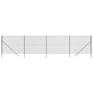 Siatka Ogrodzeniowa Ogrodzenie W Rolce Stal PVC 1,6×10 m Grafitowy 882216 Siatka Ogrodzeniowa Ogrodzenie W Rolce Stal PVC 1,6×10 m Grafitowy 882216