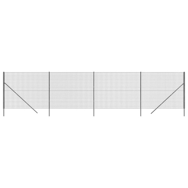 Siatka Ogrodzeniowa Ogrodzenie W Rolce Stal PVC 1,6x10 m Grafitowy 882216
