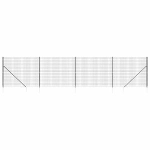 Siatka Ogrodzeniowa Ogrodzenie W Rolce Stal PVC 1,6×10 m Grafitowy 880502 Siatka Ogrodzeniowa Ogrodzenie W Rolce Stal PVC 1,6×10 m Grafitowy 880502