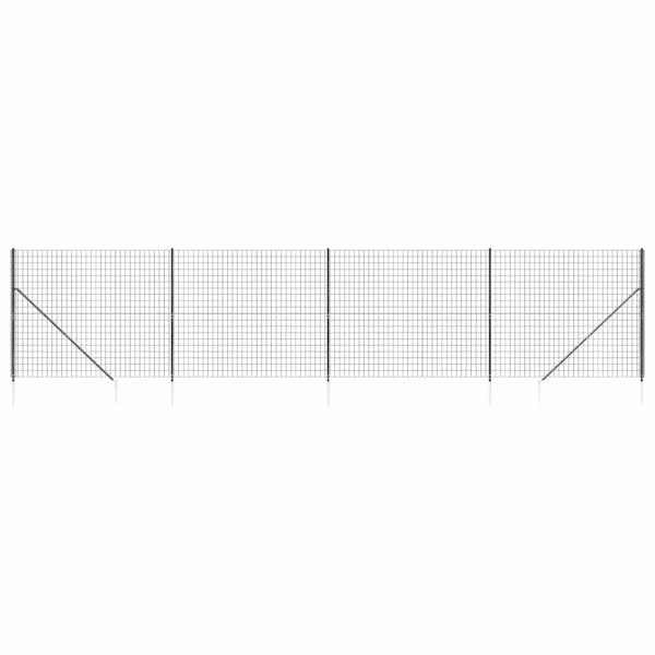 Siatka Ogrodzeniowa Ogrodzenie W Rolce Stal PVC 1,6x10 m Grafitowy 880502