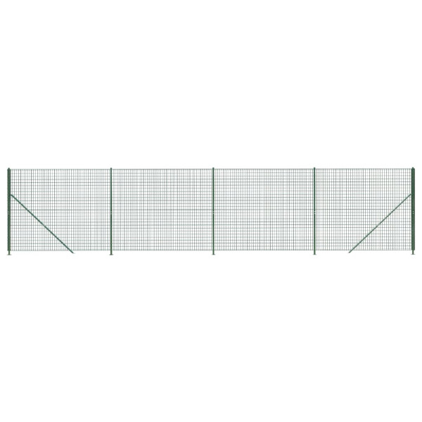 Siatka Ogrodzeniowa Ogrodzenie W Rolce Stal PVC 1,6x10 m Zielony 882242