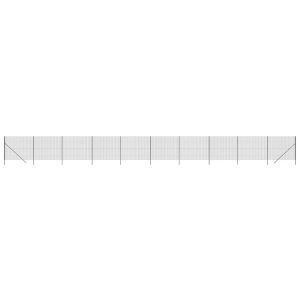 Siatka Ogrodzeniowa Ogrodzenie W Rolce Stal PVC 1,6×25 m Grafitowy 880513 Siatka Ogrodzeniowa Ogrodzenie W Rolce Stal PVC 1,6×25 m Grafitowy 880513